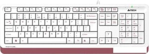Клавиатура A4Tech Fstyler FK10 (белый/розовый)
