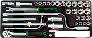 Набор торцевых головок Toptul GCAT3403 34 предмета