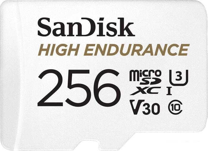 Карта памяти sandisk high endurance microsdxc sdsqqnr-256G-GN6ia 256GB - характеристики