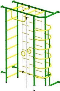 Детский спортивный комплекс Пионер 9Л (зеленый/желтый)
