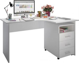 Письменный стол Domus СП009 (белый, правый)
