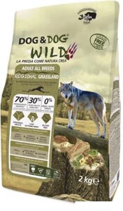 Сухой корм для собак Gheda Petfood Dog&Dog Wild Regional Grassland со свининой, ягненком и буйволом (2 кг)