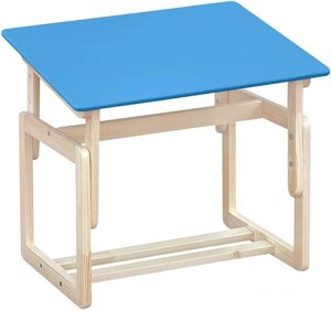 Детский стол Элегия Детский регулируемый (синий/лак)