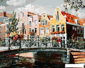Картина по номерам Белоснежка Амстердам. Мост через канал 119-AB