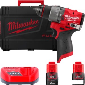 Ударная дрель-шуруповерт Milwaukee M12 FUEL M12FPD2-202X 4933479868 (с 2-мя АКБ 2 Ач, кейс)