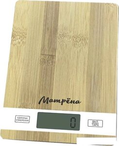 Кухонные весы Матрена МА-039 (бамбук)