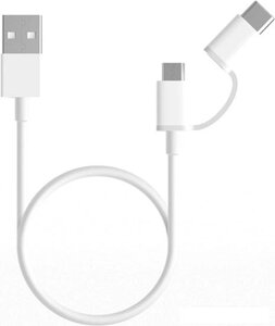 Кабель Xiaomi micro USB, USB Type-C - USB 1 м