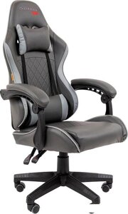 Игровое (геймерское) кресло CHAIRMAN CH28 (экокожа, черный/серый)