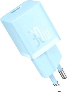 Сетевое зарядное Baseus GaN5 Fast Charger Mini 1C 30W CCGN070603 (голубой)