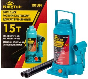 Бутылочный домкрат KingTul KT-T91504 15т