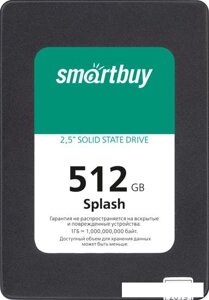 SSD Smart Buy Splash 2019 512GB SBSSD-512GT-MX902-25S3