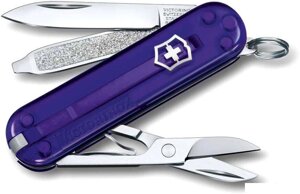 Нож-брелок Victorinox Classic Persian Indigo 0.6223. T29G (фиолетовый)