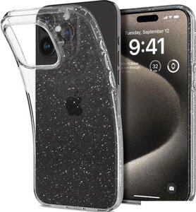 Чехол для телефона Spigen Liquid Crystal Glitter для iPhone 15 Pro Max ACS06559 (затемненный/прозрачный)