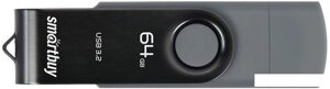 USB Flash SmartBuy Twist Dual Type-C/Type-A 64GB (черный)