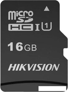 Карта памяти Hikvision microSDHC HS-TF-C1(STD)/16G/Adapter 16GB