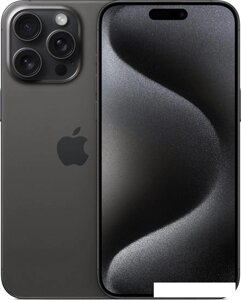 Смартфон Apple iPhone 15 Pro Max 256GB (черный титан)