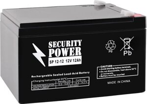 Аккумулятор для ИБП Security Power SP 12-12 F2 (12В/12 А·ч)