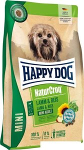 Сухой корм для собак Happy Dog NaturCroq Mini Lamm & Reis (для мелких пород с ягненком и рисом) 4 кг