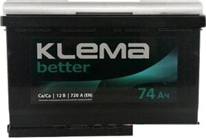 Автомобильный аккумулятор Klema Better 6CТ-74А (0) (74 А·ч)