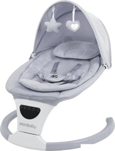 Детские шезлонги и качалки Amarobaby Teddy Swing AB24-22TED/11 (серый)