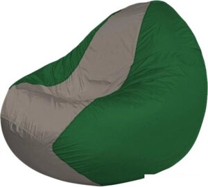 Кресло-мешок Flagman Classic K2.1-61 (зеленый/светло-серый)
