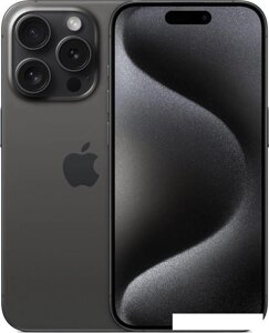 Смартфон Apple iPhone 15 Pro 256GB (черный титан)