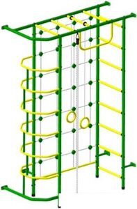 Детский спортивный комплекс Пионер 9М (зеленый/желтый)