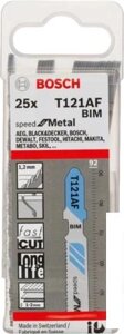 Набор пильных полотен Bosch T121AF 2608636700 (25 шт)