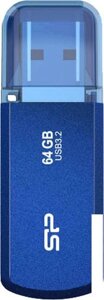 USB Flash Silicon-Power Helios 202 64GB (синий)