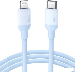 Кабель Ugreen US387 20313 USB Type-C - Lightning (1 м, голубой)