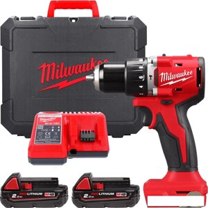 Ударная дрель-шуруповерт Milwaukee M18 M18BLPDRC-202C 4933492822 (с 2-мя АКБ 2 Ач, кейс)