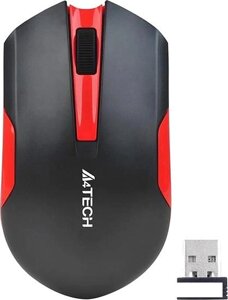 Мышь A4Tech G3-200N (черный/красный)