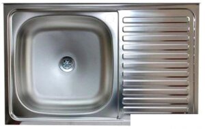 Кухонная мойка Mixline 310337 (левая, матовая, 0.4 мм)