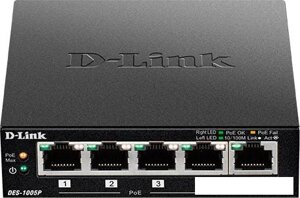 Коммутатор D-Link DES-1005P/B1A