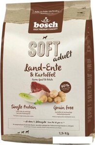 Сухой корм для собак Bosch Soft Adult Land-Ente & Kartoffel (Утка с Картофелем) 2.5 кг