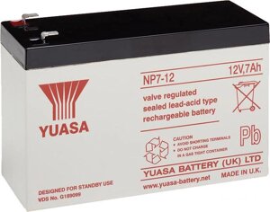 Аккумулятор для ИБП Yuasa NP7-12 (12В/7 А·ч)