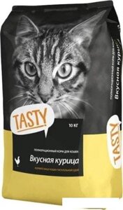 Сухой корм для кошек Tasty Для взрослых кошек с курицей 10 кг