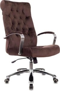 Офисное кресло Бюрократ T-9928SL Fabric (коричневый Italia 6/крестовина металл хром)