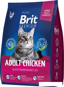 Сухой корм для кошек Brit Premium Cat Adult Chicken 2 кг