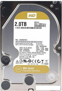 Жесткий диск WD Gold 2TB [WD2005FBYZ]