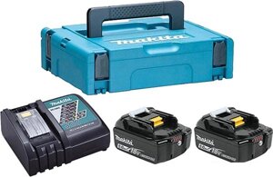 Аккумулятор Makita BL1850B + DC18RC (18В/5.0 а*ч + 18В)