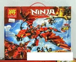 Конструктор Lele 31164 Ninja Красный Дракон