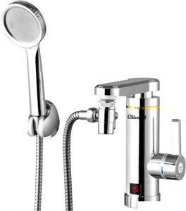 Проточный электрический водонагреватель кран+душ Olivetti OL-WH4056SS