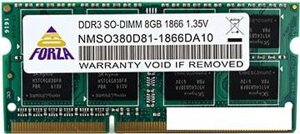 Оперативная память Neo Forza 8GB DDR3 SODIMM PC3-12800 NMSO380D81-1600DA10