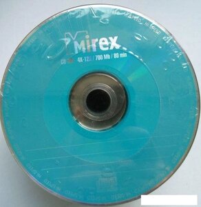 CD-RW диск Mirex 700Mb 12x Mirex в плёнке 50 шт.