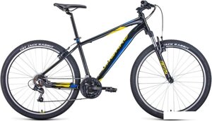 Велосипед Forward Apache 27.5 1.0 р. 17 2022 (черный/желтый)