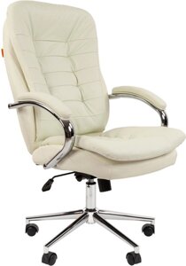 Офисное кресло CHAIRMAN 795 N (кожа, белый)
