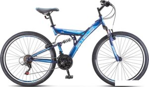 Велосипед Stels Focus V 18-sp 26 V030 2021 (темно-синий/синий)