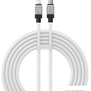 Кабель Baseus CoolPlay Series USB Type-C - Lightning (2 м, белый)