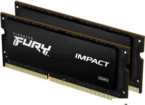 Оперативная память Kingston FURY Impact 2x8GB DDR3 SODIMM PC3-14900 KF318LS11IBK2/16